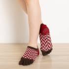 コアグリップファニーヘリンボン アンクル  23-25cm  knitido+ 5本指ソックス  [140211] 