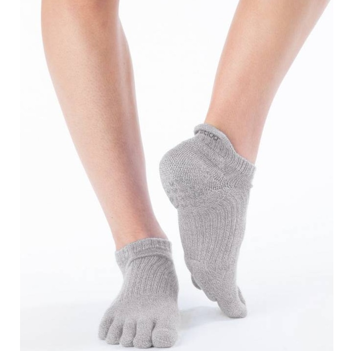 5本指ソックス Foot arch 撚杢カラー   アンクル ( サポート )   [110071]25-27cm ビューティエアークッション knitido+ ニッティドプラス ヨガ ピラティス  オーガニックコットン