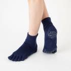 5本指ソックス Foot arch COLOR  ロークルー [110525]23-25cm 25-27cm ベーシックエアークッション knitido+ ニッティドプラス ヨガ ピラティス  オーガニックコットン