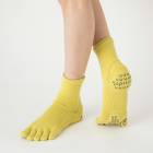 5本指ソックス Foot arch COLOR ロークルー ( サポート ) [110535]23-25cm 25-27cm ビューティエアークッション knitido+ ニッティドプラス ヨガ ピラティス  オーガニックコットン