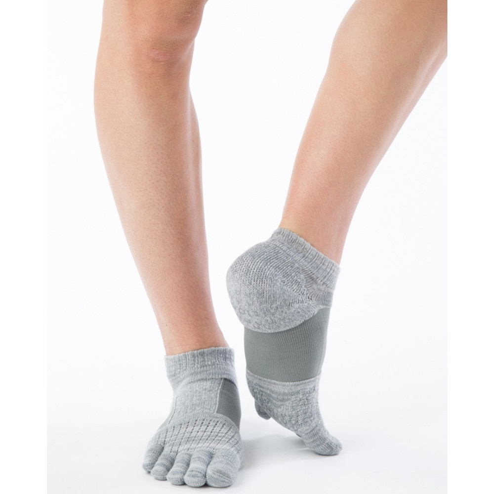 5本指ソックス Foot arch マーブルメッシュ アンクル ( サポート ) 110081 27-29cm ラン エアークッション knitido+ ニッティドプラス ランニング