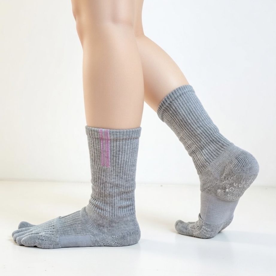 knitido+ Run Air Cushion タグストライプ ハイクルー  サポート [131086]  S/M