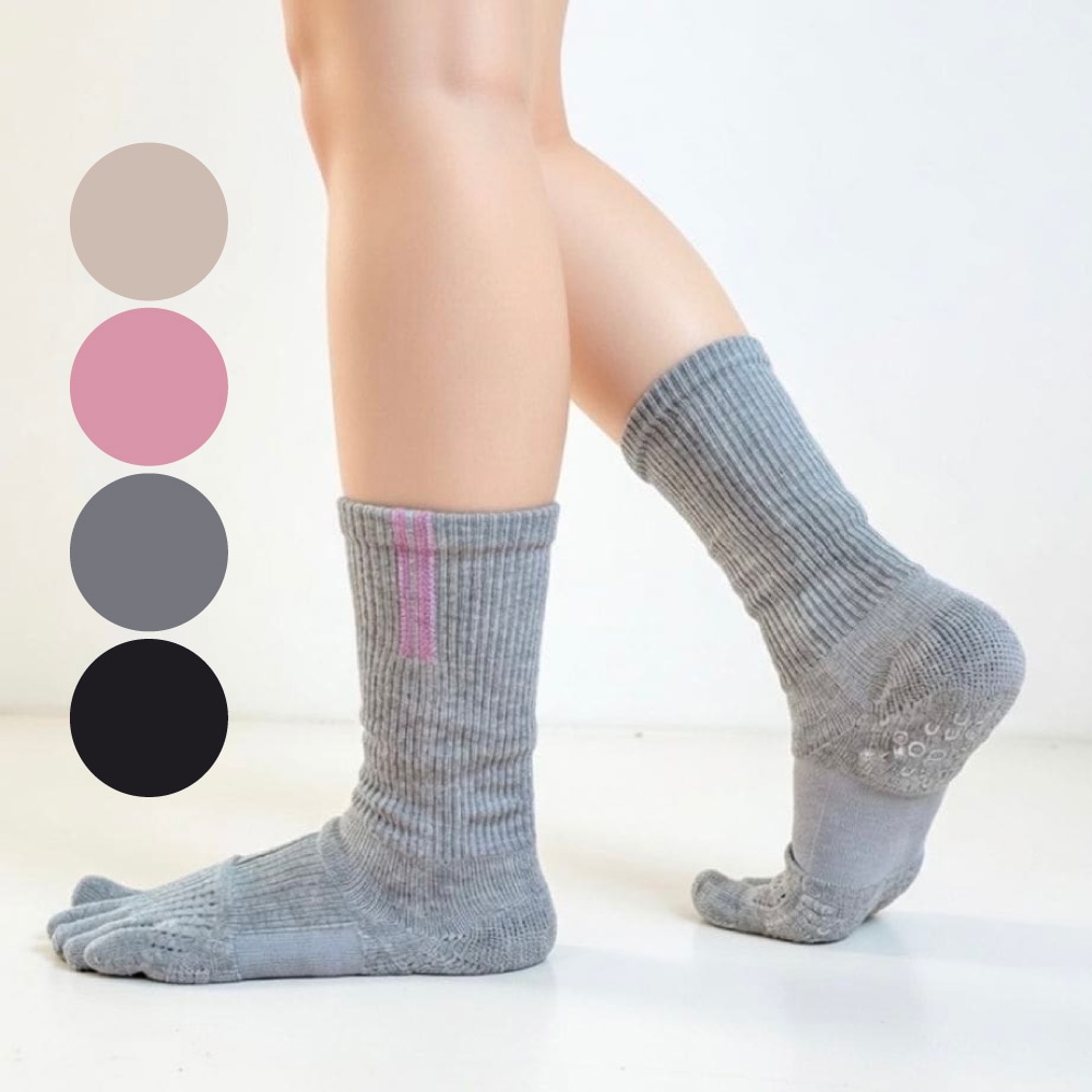 knitido+ Run Air Cushion タグストライプ ハイクルー  サポート [131086]  S/M