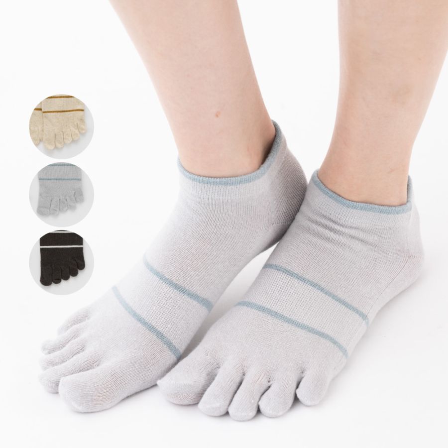 綿麻ラインスニーカー 【60962】 S