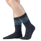 EU8307 3次元ゆびソックス(雪柄＆ケーブル)（カシミヤ混) 23-25cm 25-27cm 27-29cm