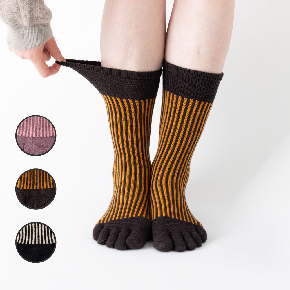 みぃRUSSELL ストライプデザイン ソックス 3足セット Unblend】 RUSSELL ATHLETIC / ラッセル アスレティック 別注 3足