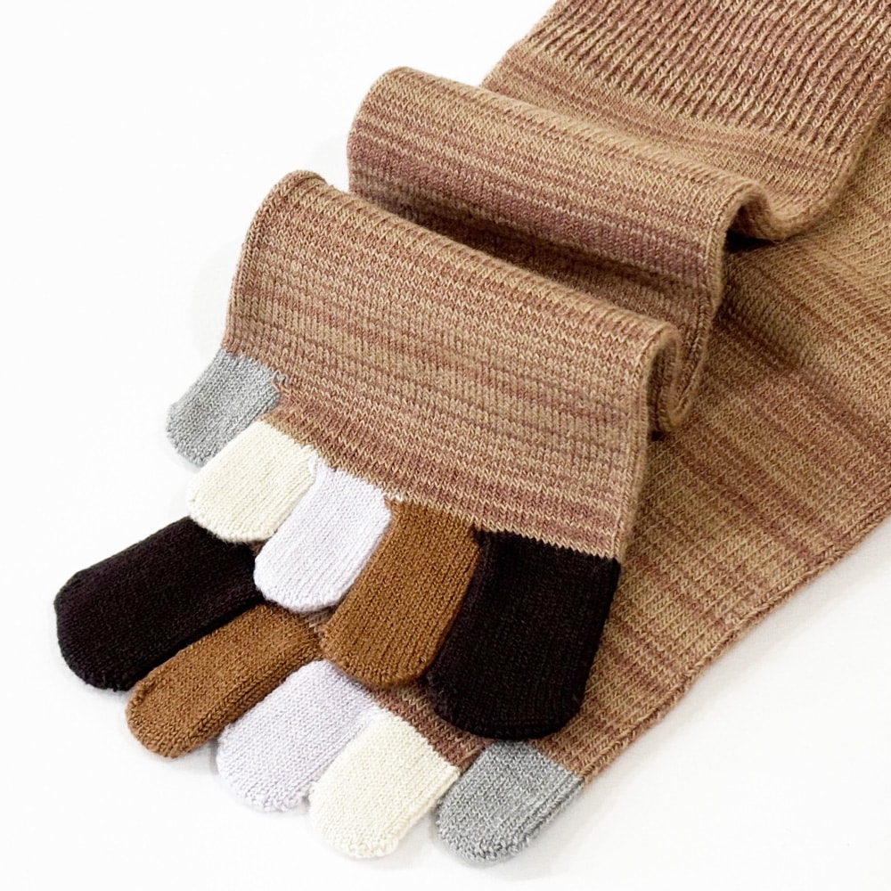 ユビラックス 指先マルチ ウール混 XS(20-22cm)S(22-24cm)M(24-26cm) 【40883】 ゆったり 五本指 五本指靴下 5本指靴下 5本指ソックス レディース メンズ 日本製