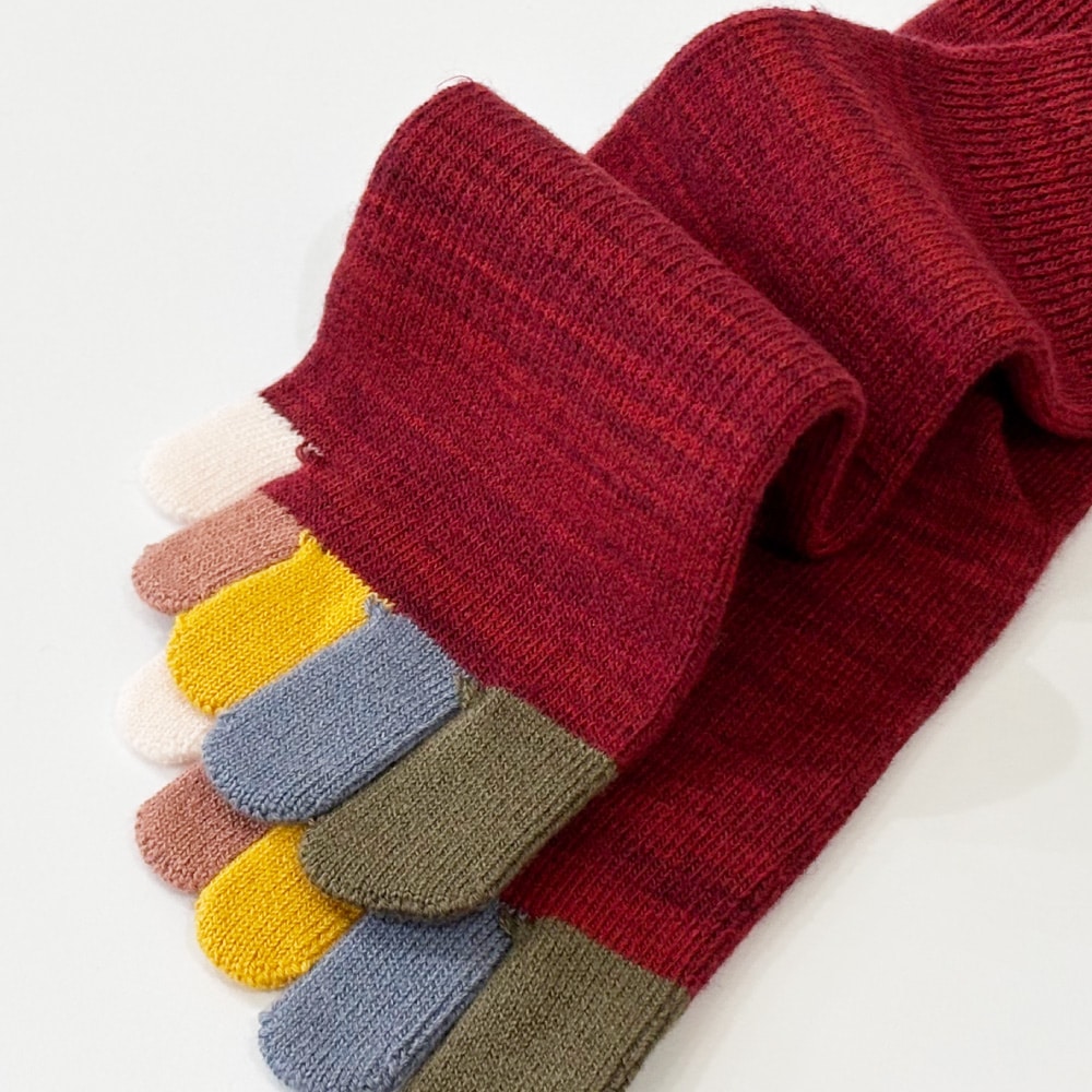 ユビラックス 指先マルチ ウール混 XS(20-22cm)S(22-24cm)M(24-26cm) 【40883】 ゆったり 五本指 五本指靴下 5本指靴下 5本指ソックス レディース メンズ 日本製