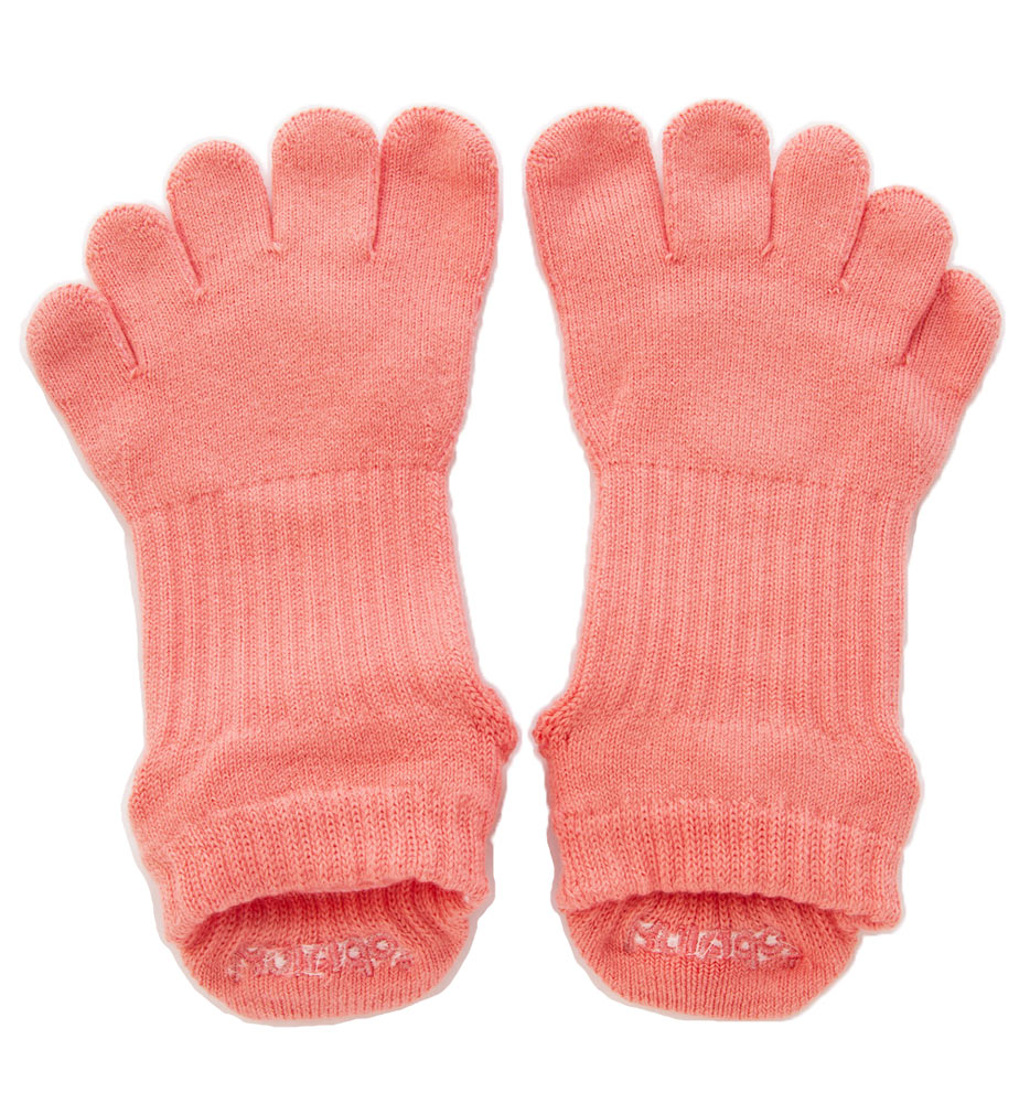 5本指ソックス Foot arch COLOR アンクル ( サポート )[110061] 21-23cm 23-25cm 25-27cm ビューティエアークッション knitido+ ニッティドプラス ヨガ ピラティス  オーガニックコットン