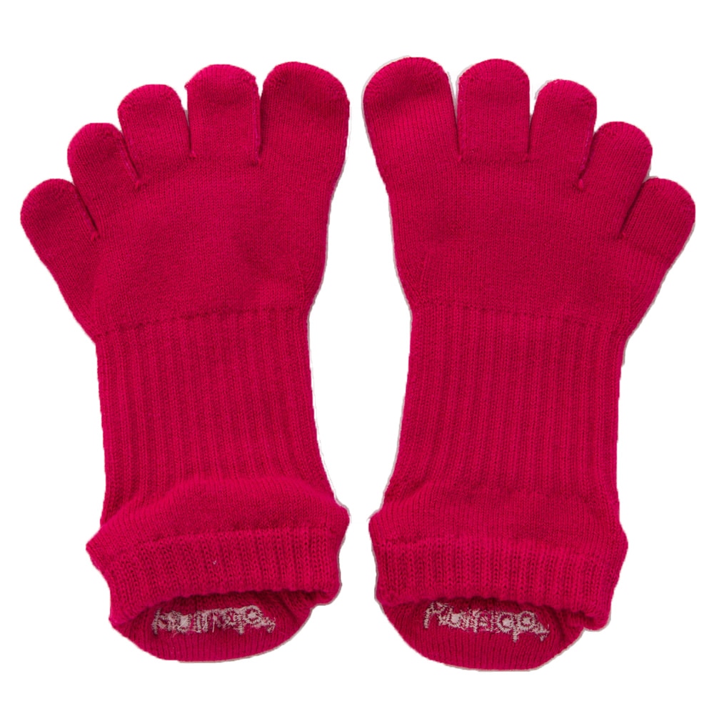 5本指ソックス Foot arch COLOR アンクル ( サポート )[110061] 21-23cm 23-25cm 25-27cm ビューティエアークッション knitido+ ニッティドプラス ヨガ ピラティス  オーガニックコットン