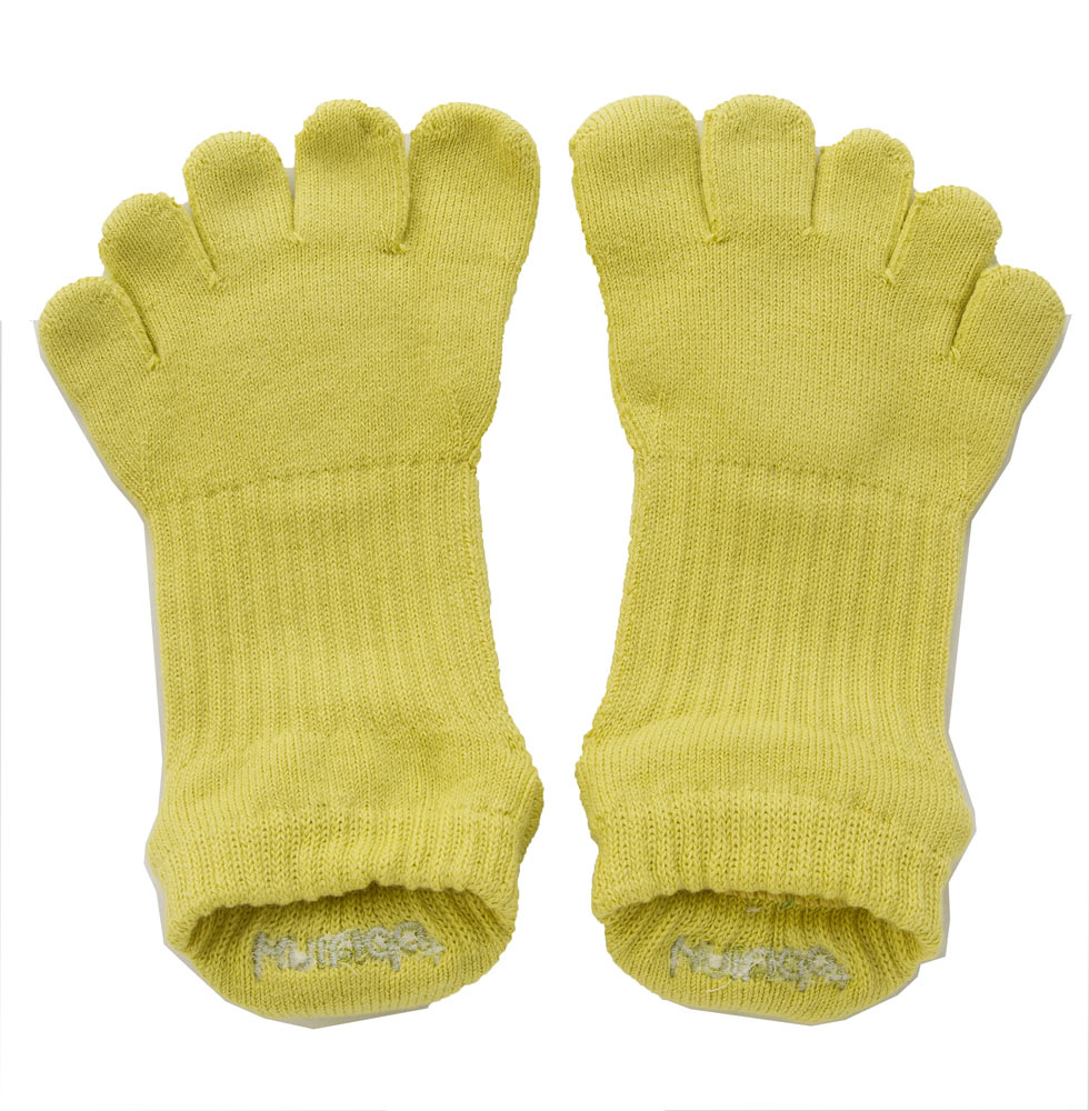 5本指ソックス Foot arch COLOR アンクル ( サポート )[110061] 21-23cm 23-25cm 25-27cm ビューティエアークッション knitido+ ニッティドプラス ヨガ ピラティス  オーガニックコットン