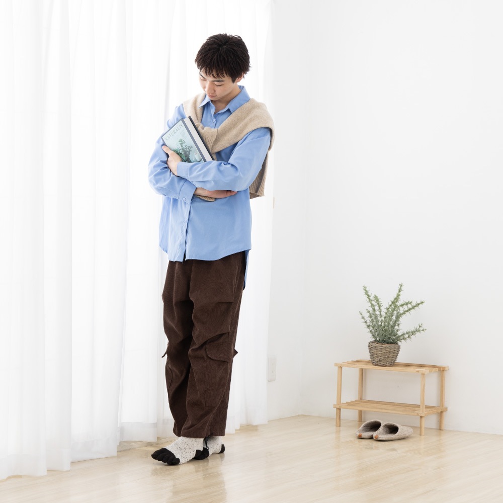 ユビラックス ネップローゲージウール混 S(22-24cm) M(24-26cm) 【40903】 ゆったり 五本指 五本指靴下 5本指靴下 5本指ソックス レディース メンズ 日本製