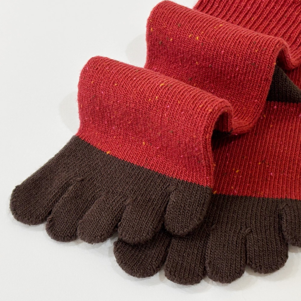 ユビラックス ネップローゲージウール混 S(22-24cm) M(24-26cm) 【40903】 ゆったり 五本指 五本指靴下 5本指靴下 5本指ソックス レディース メンズ 日本製