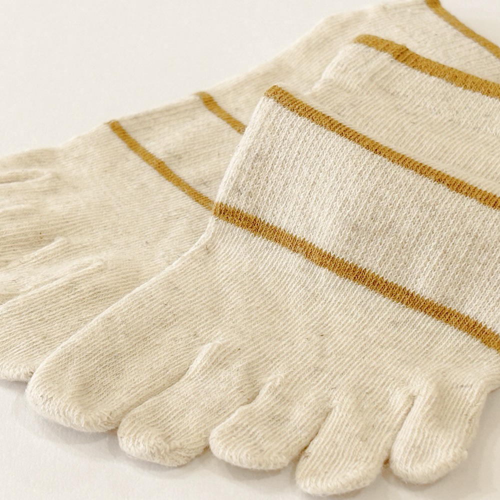 綿麻ラインスニーカー 【60962】 S