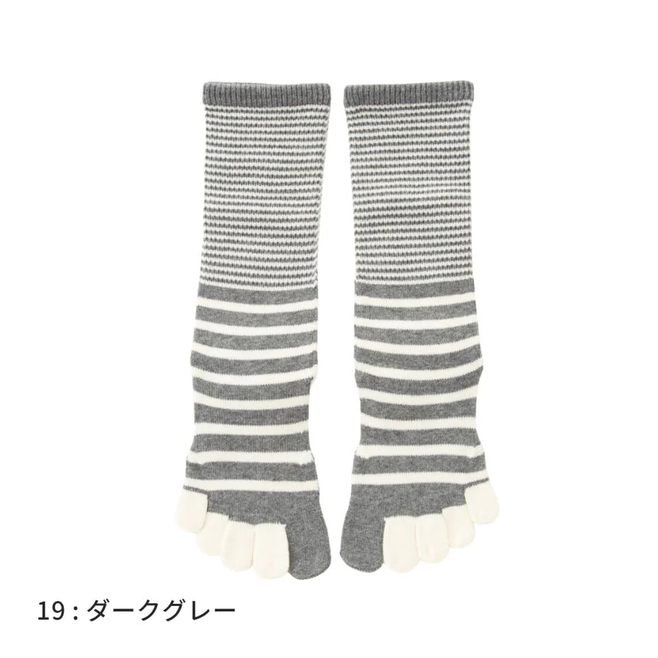 knitido ONE ボーダー ハイクルー [130116] S