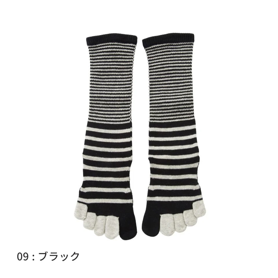 knitido ONE ボーダー ハイクルー [130116] S