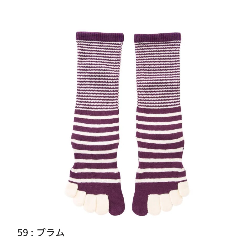 knitido ONE ボーダー ハイクルー [130116] S