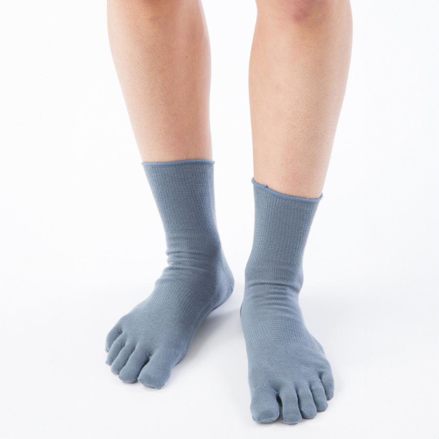 6270：綿100％5本指ソックス　M(25cm)・L(27cm)日本製