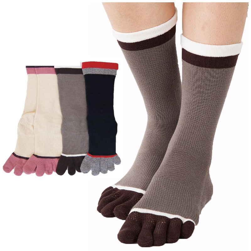 9420：3次元サポート5本指ソックス サポート入り(外反母趾対策）S,M,Lサイズ 22-24cm 24-26cm 26-28cm