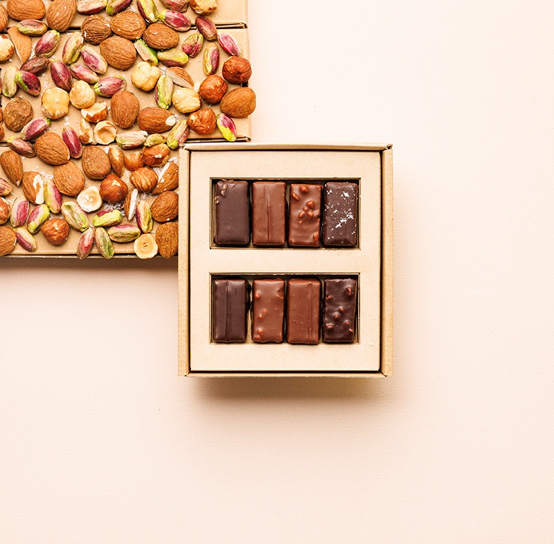 【バレンタイン限定パッケージ】プラリネ・ア・ランシエンヌ 詰め合わせ 8個入り（6種）