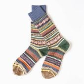 CHUP by GLEN CLYDE チュプ グレンクライド HORIZONT ホリゾント 0537 靴下 クルーソックス ユニセックス レディース メンズ 日本製 オーガニックコットン 総柄