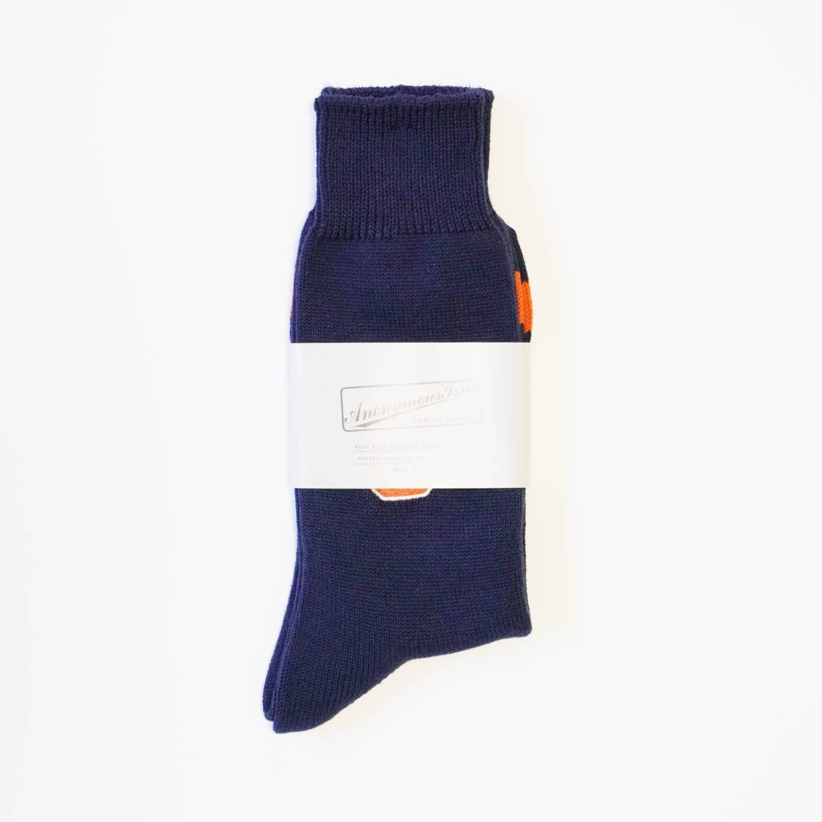 ANONYMOUSISM アノニマスイズム シェニールEMBクルーソックス 17513600