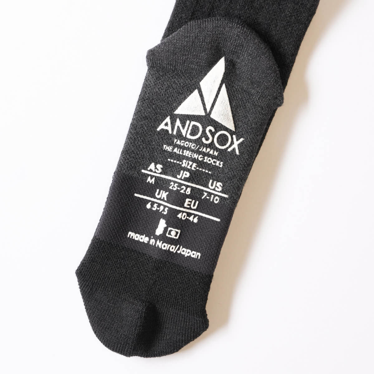 ANDSOX アンドソックス SUPPORT PILE CREW サポートパイルクルー 靴下