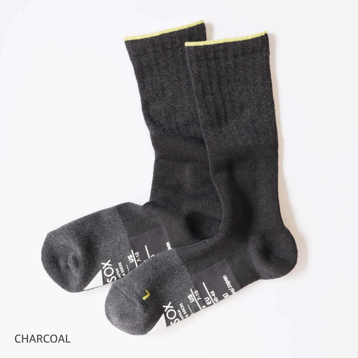 ANDSOX アンドソックス SUPPORT PILE CREW サポートパイルクルー 靴下
