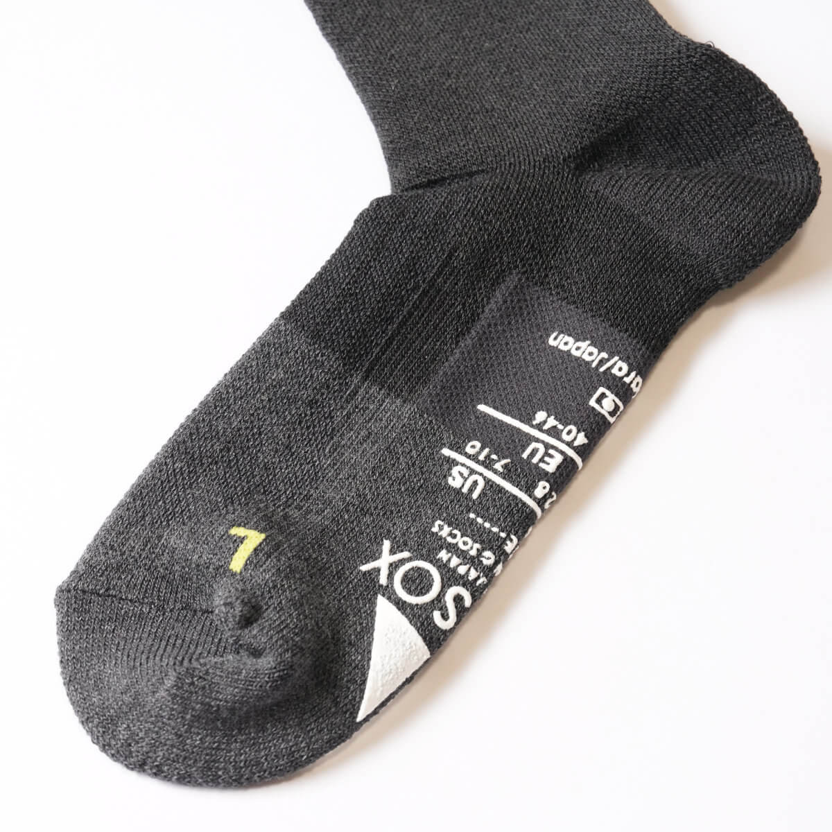 ANDSOX アンドソックス SUPPORT PILE CREW サポートパイルクルー 靴下