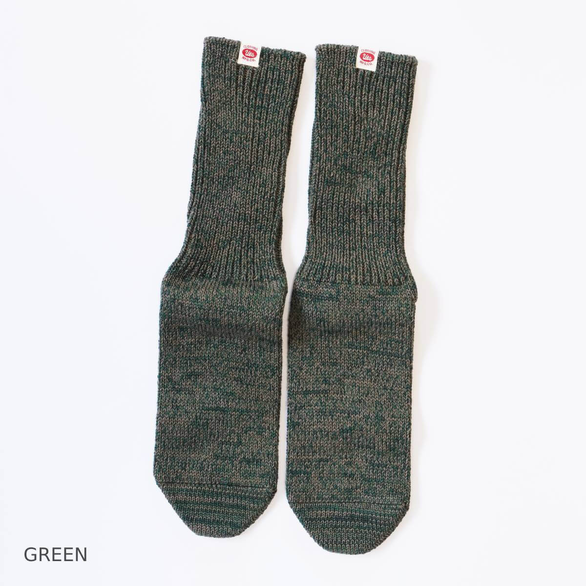 UES ウエス メランジェクルー丈ソックス SX-10 靴下 ユニセックス