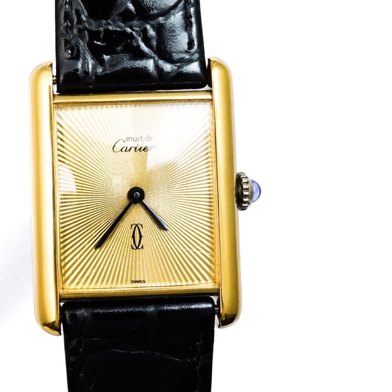 希少　サンレイ　Cartier カルティエ　マストタンク　LM  保証書付き 希少サンレイCartier カルティエマストタンクLM 保証書付き