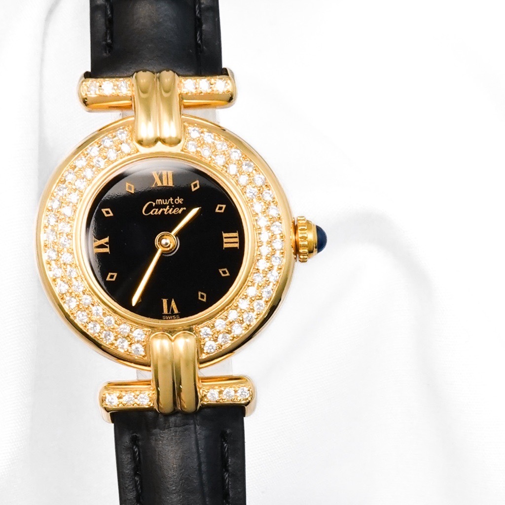 Cartier マストコリゼ ブラックダイアル クォーツ 楽天市場】カルティエ マストコリゼ 黒文字盤 ヴェルメイユ