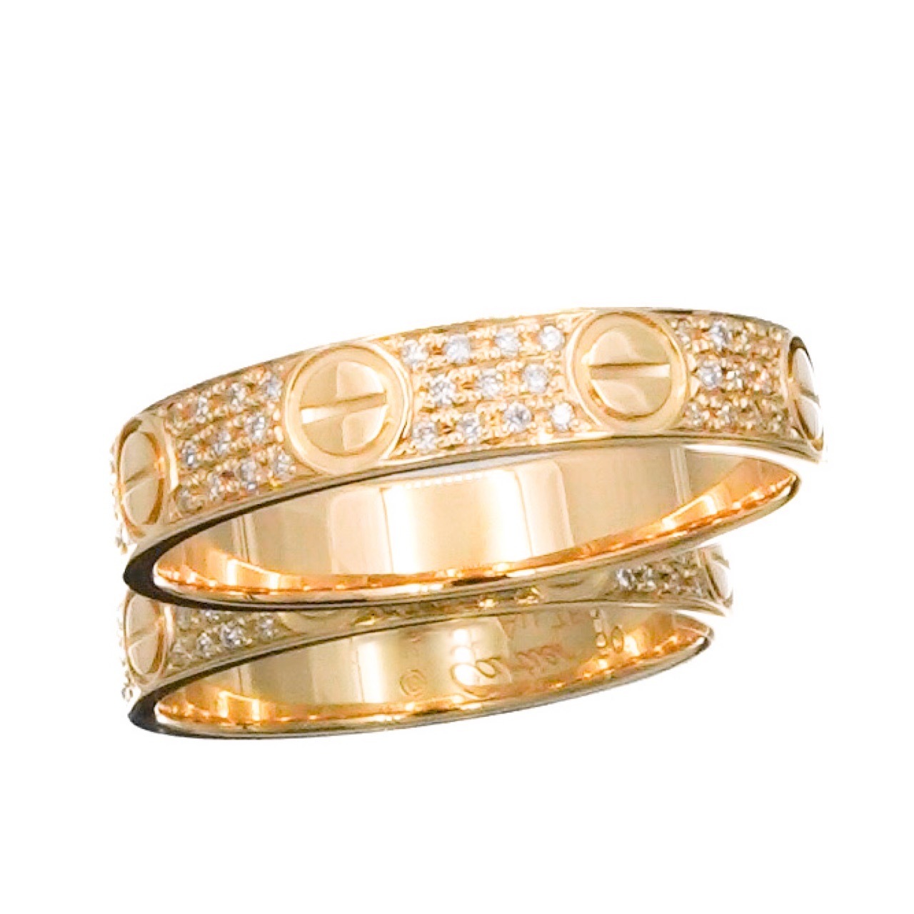 カルティエ ミニラブリング Au750 ダイヤモンド 10号 ミニラブリング 10号 YG ダイヤ | CARTIER,CARTIER RING(指輪