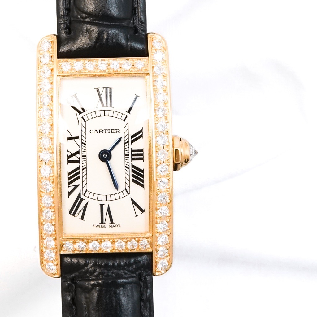 金無垢 稀少 Dバックル Cartier K18 WG タンクアメリカン SM タンクアメリカン SM K18 YG ダイヤ | CARTIER | LE MIRAIS