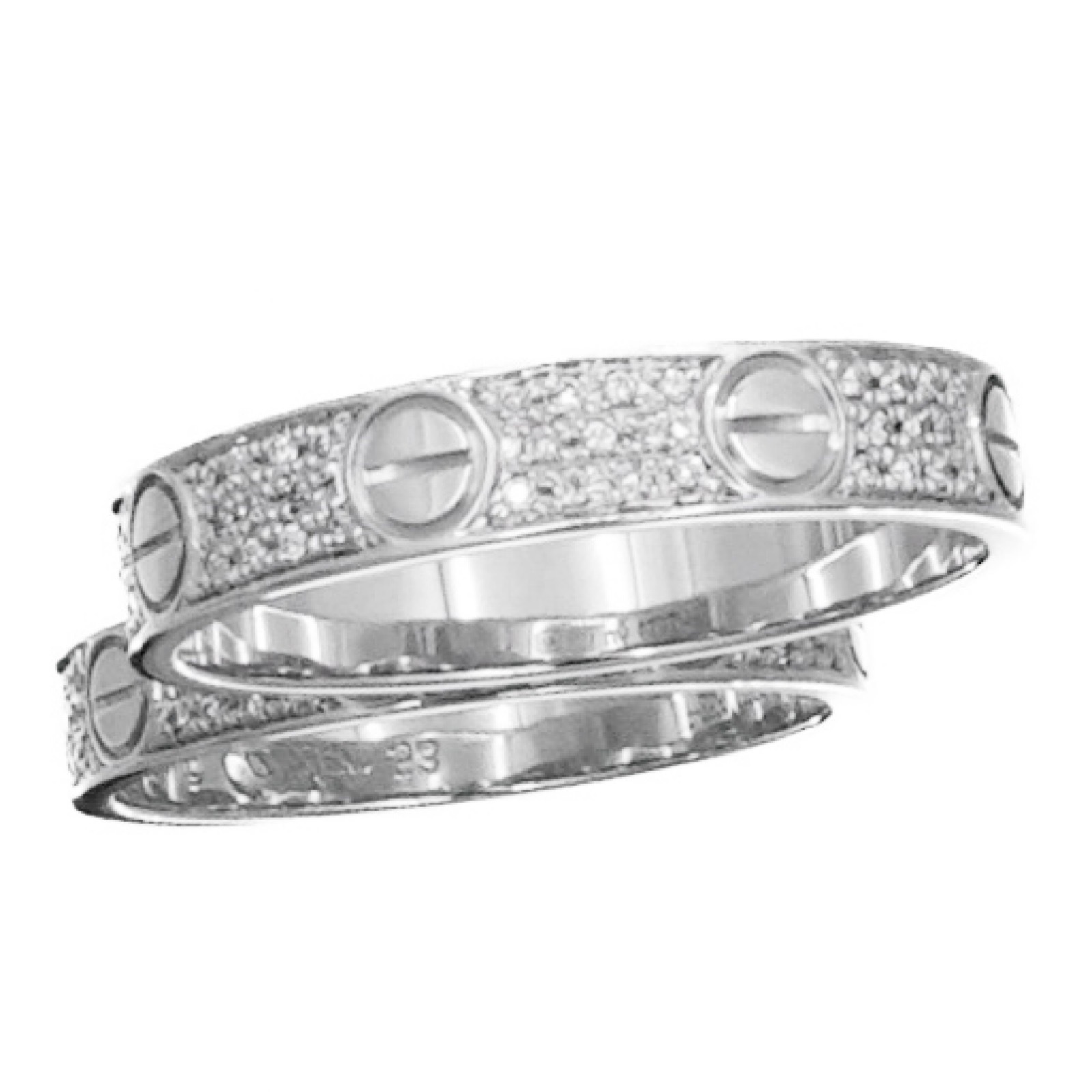 n*)様 Cartier ミニラブリング　カルティエ１pダイヤ　ホワイトゴールド 新品)CARTIER カルティエ ラブ リング スモールモデル ホワイト
