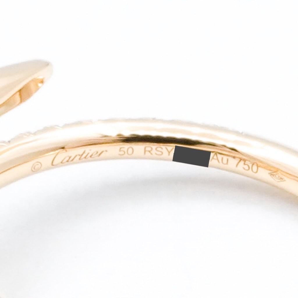直営 Cartier ジュストアンクル リング ダイヤモンド 3カラー ジュストアンクル リング 11号 SM YG ダイヤ | CARTIER | LE