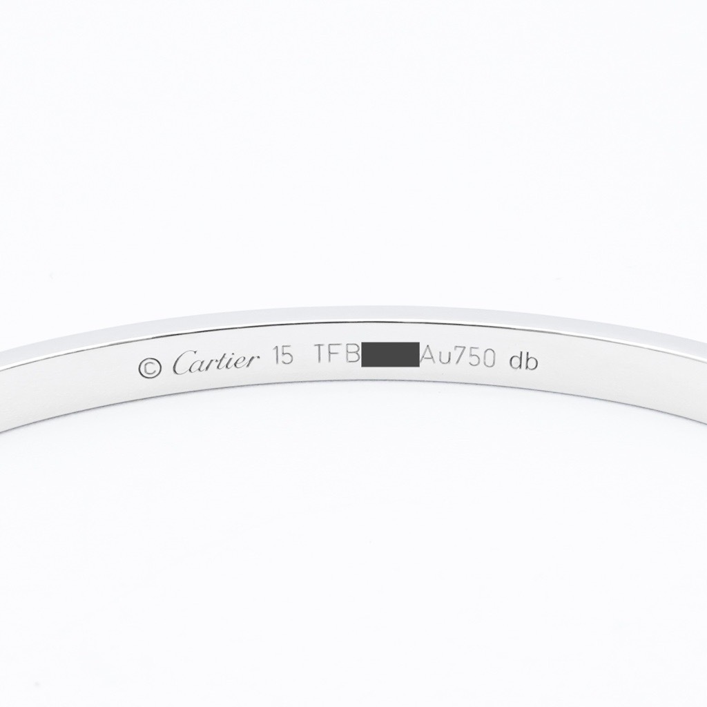 Cartier ラブブレス　SM 15サイズ カルティエ ラブブレス SM オールダイヤ #15 レディース K18