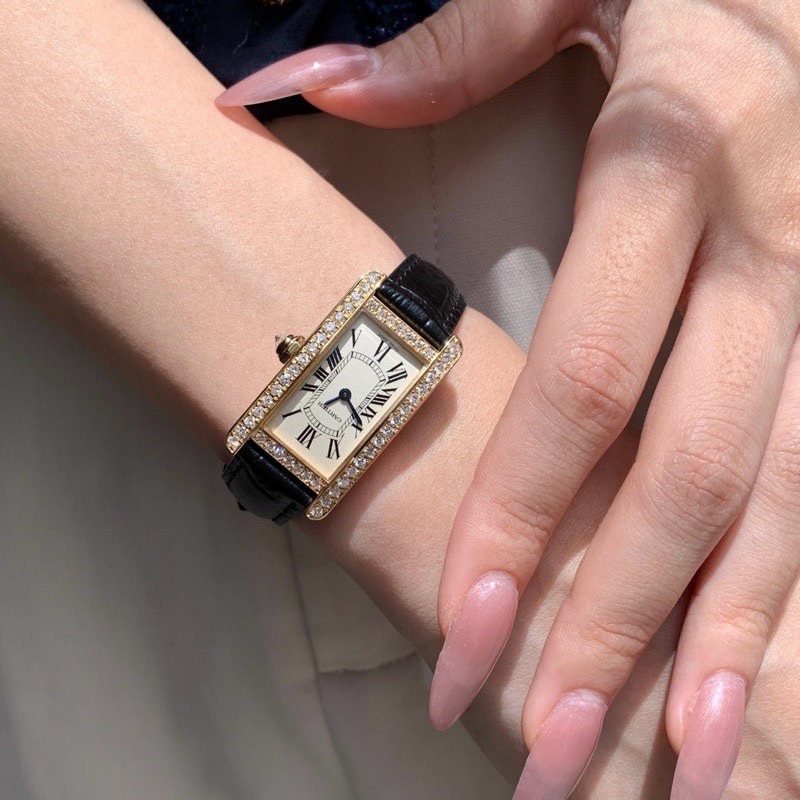 金無垢 稀少 Dバックル Cartier K18 WG タンクアメリカン SM タンクアメリカン SM K18 YG ダイヤ | CARTIER | LE MIRAIS