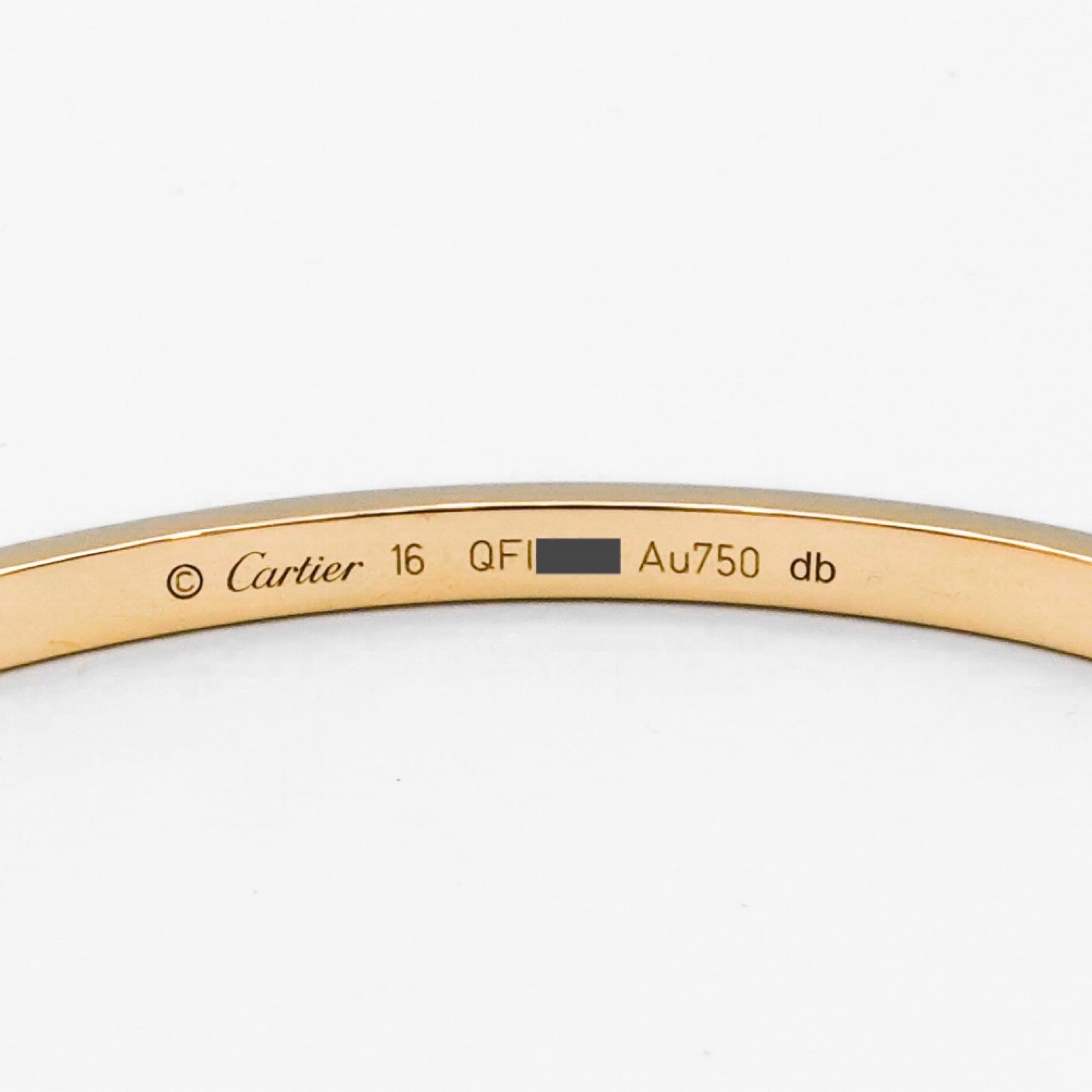 Cartier カルティエ ラブブレス オープン ダイヤ1石 YG 送料込 Cartier カルティエ ラブブレス オープン ダイヤ1石 YG 送料込