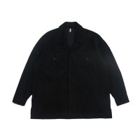 CCU (桼) | WILLIAM OPEN COLLAR SHIRT JACKET (ȥꥢ ץ󥫥顼ĥ㥱å) - BLACK