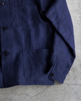 FRANK LEDER (ե󥯥꡼) | WASHED OLD LINEN COVERALL (åɥɥͥ С) - NAVY