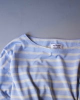 MAATEE&SONS (ޡƥɥ) | SILK BOAT SHORT SLEEVE (륯ܡȥ硼ȥ꡼) - GREYBLUE