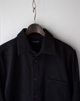 FRANK LEDER (ե󥯥꡼) | BAVARIAN LODEN WOOL PLAIN SHIRT (СХꥢǥ󥦡ץ졼󥷥) - BLACK