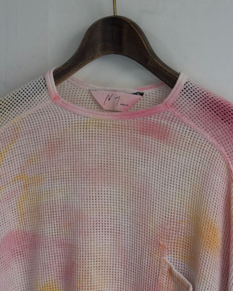 トップス ANCELLM 25SS MARBLING MESH LS T-SHIRT ANCELLM DYED MESH LS T-SHIRT - Maiden Voyage