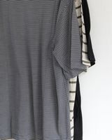 MAATEE&SONS (ޡƥɥ) | SILK S/SLEEVE LOOSE TEE (륯 硼ȥ꡼ 롼ƥ ) - C/05 BLK , C/ 35 NAVYWHITE, C/63 BEIGEKHAKI