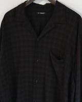 MAATEE&SONS (ޡƥɥ) | OP COLLLAR SHIRTS RAYONǲ BRCHECK (ץ󥫥顼) - C/64 BRWN