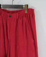 ANCELLM (󥻥) | SWITCHING SMOOTH KNIT PANTS (å󥰥ࡼ˥åȥѥ) - RED