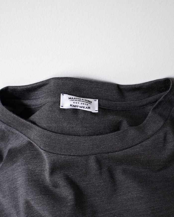 MAATEE&SONS (ޡƥɥ) | SILK POCKET TEE (륯ݥåȥƥ) - CGREY