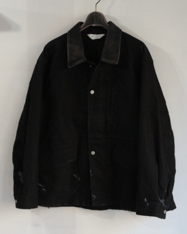 ANCELLM (アンセルム) |MOLESKIN WORK JACKET - BLACK