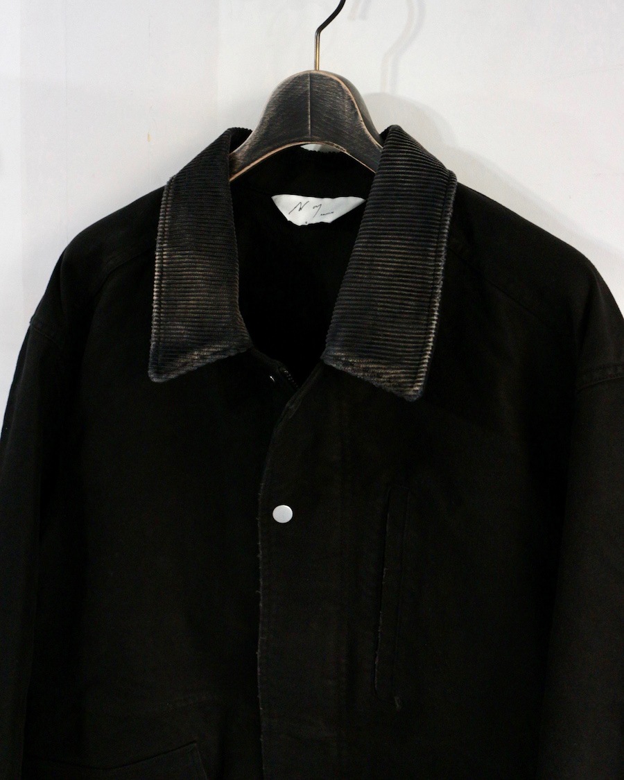 ANCELLM (󥻥) |MOLESKIN WORK JACKET - BLACK 